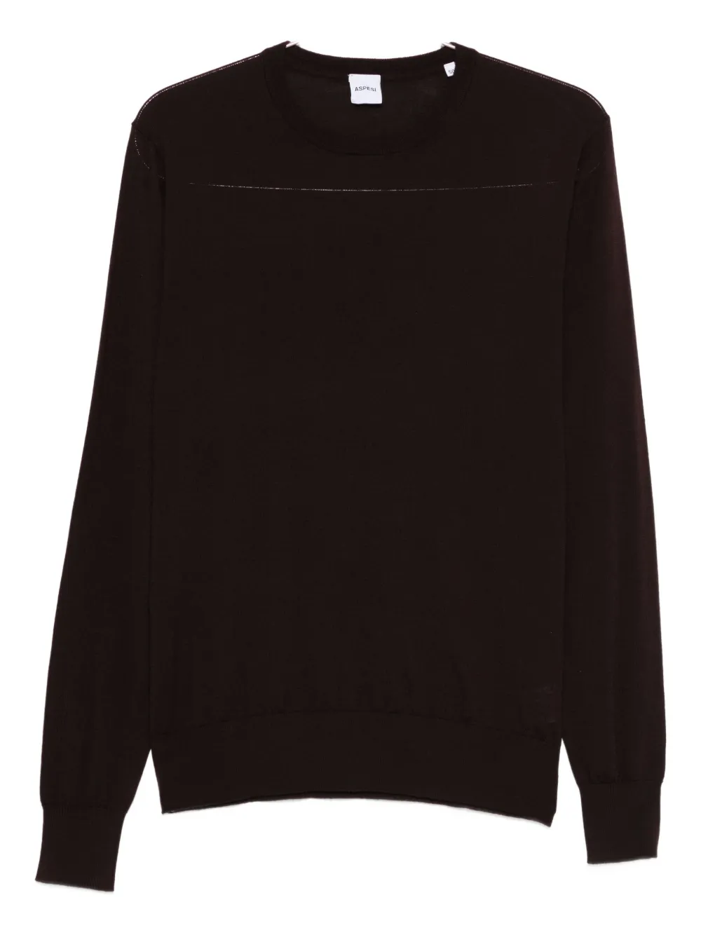 

Свитер с круглым вырезом ASPESI, коричневый