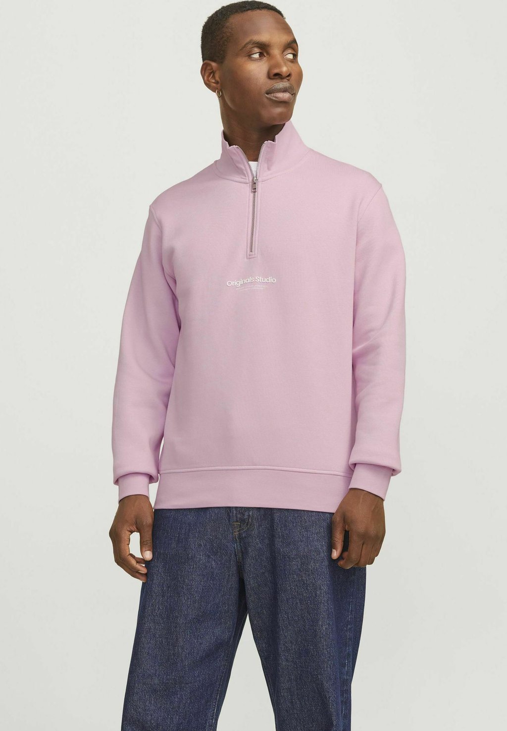 

Толстовка JORVESTERBRO QUARTER Jack & Jones, розовый