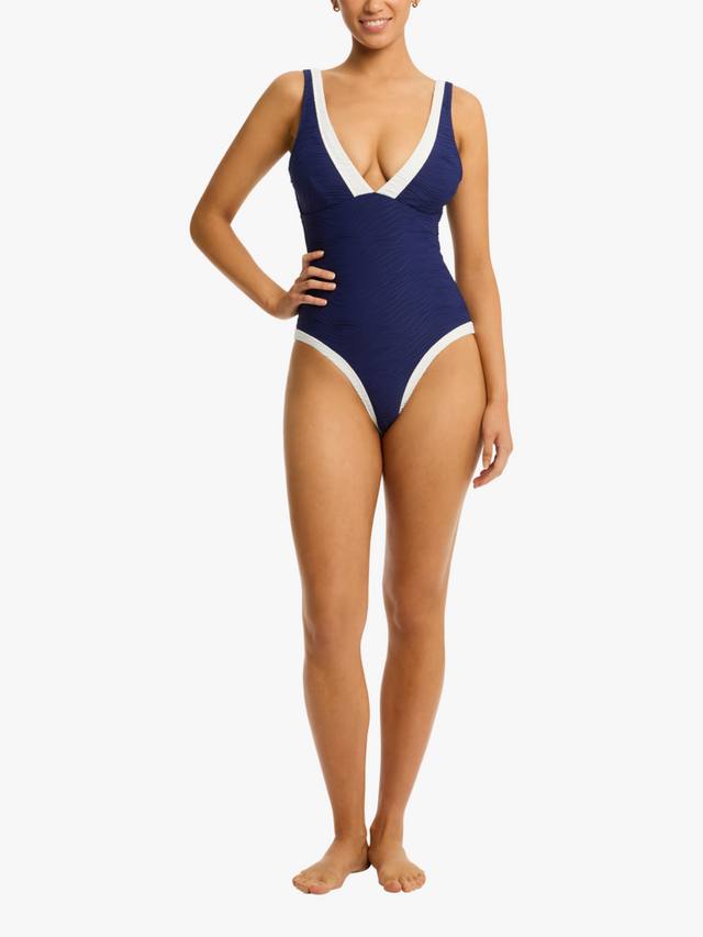 

Купальник De Soleil с вырезом на спине Sea Level, French Navy