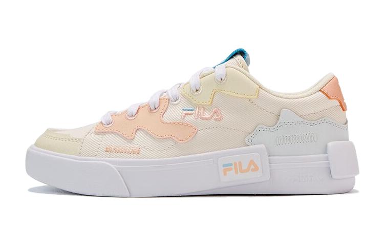 

Скользоустойчивые детские скейтерские кроссовки FILA KIDS молочно-белый/нежно-персиковый розовый