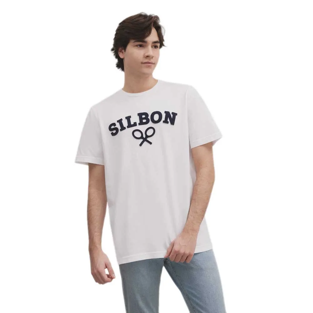 

Футболка с коротким рукавом Silbon Raqueta Media, белый