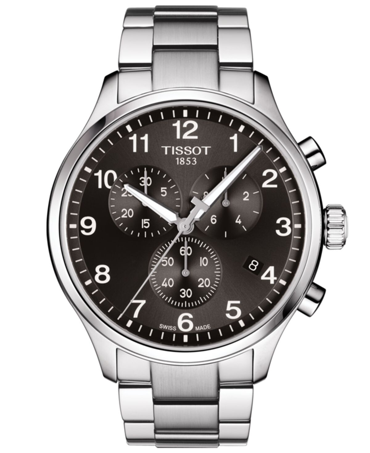 

Мужские швейцарские часы с хронографом Chrono XL Classic T-Sport с браслетом из нержавеющей стали, 45 мм Tissot