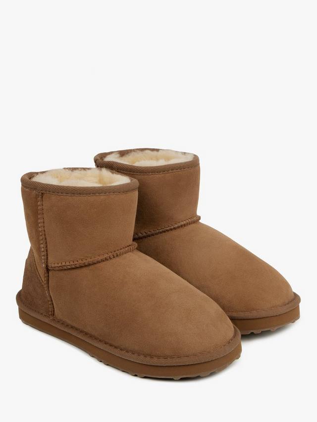 Женские мини-классические угги из овчины Just Sheepskin, Chestnut — фото 3