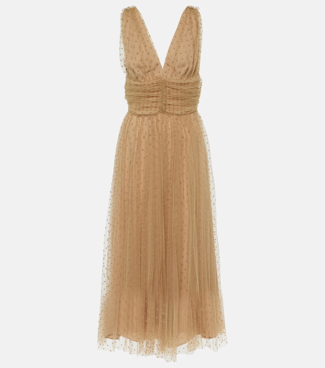 

Мини-платье lola из тюля Altuzarra, бежевый