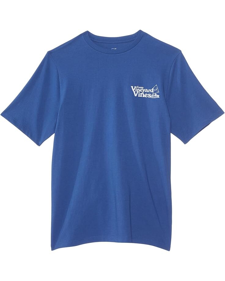 

Футболка Vineyard Vines Kids Camp Signs Short-Sleeve Tee, цвет Moonshine