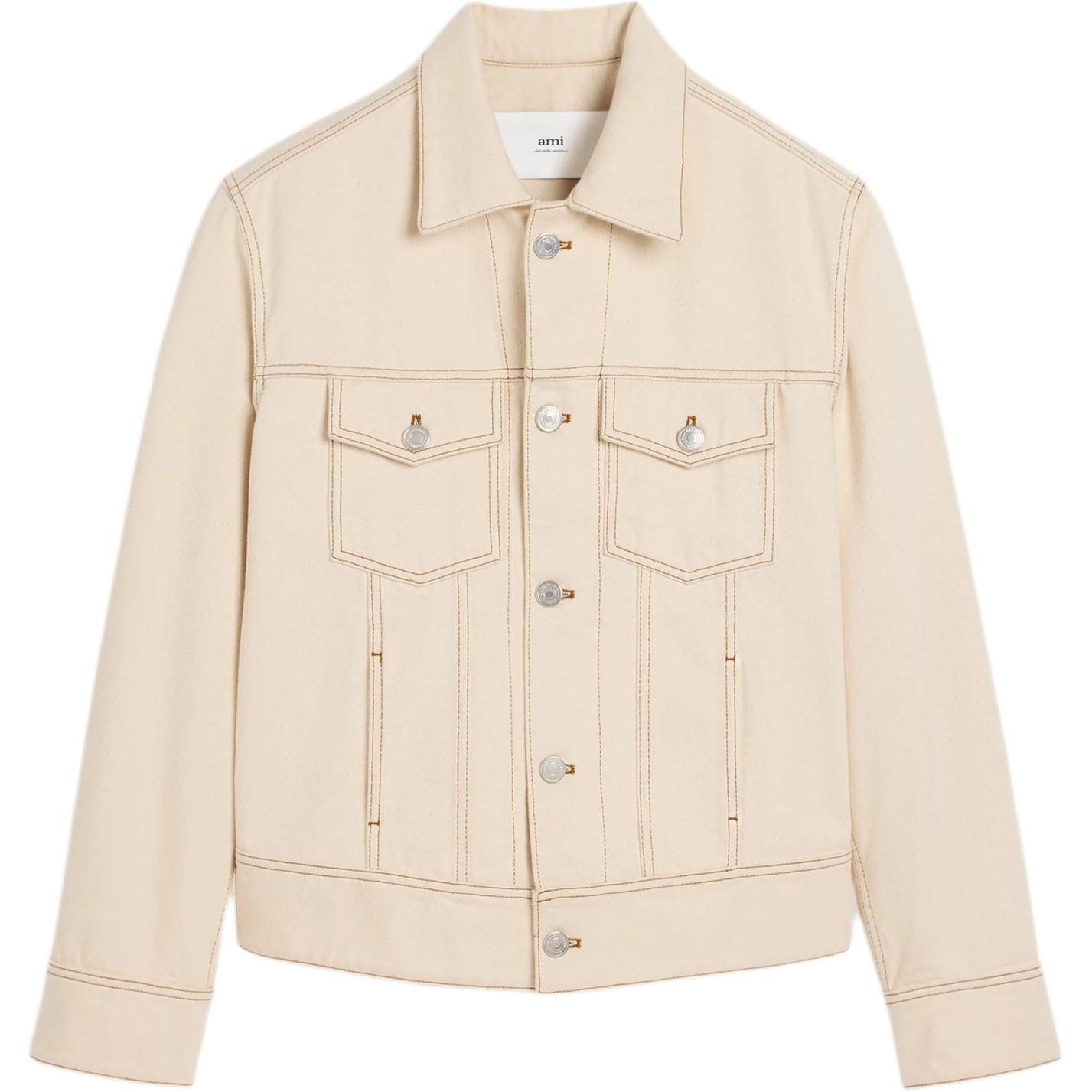 

AMIPARIS Куртка-косуха Ami Paris, Cream White