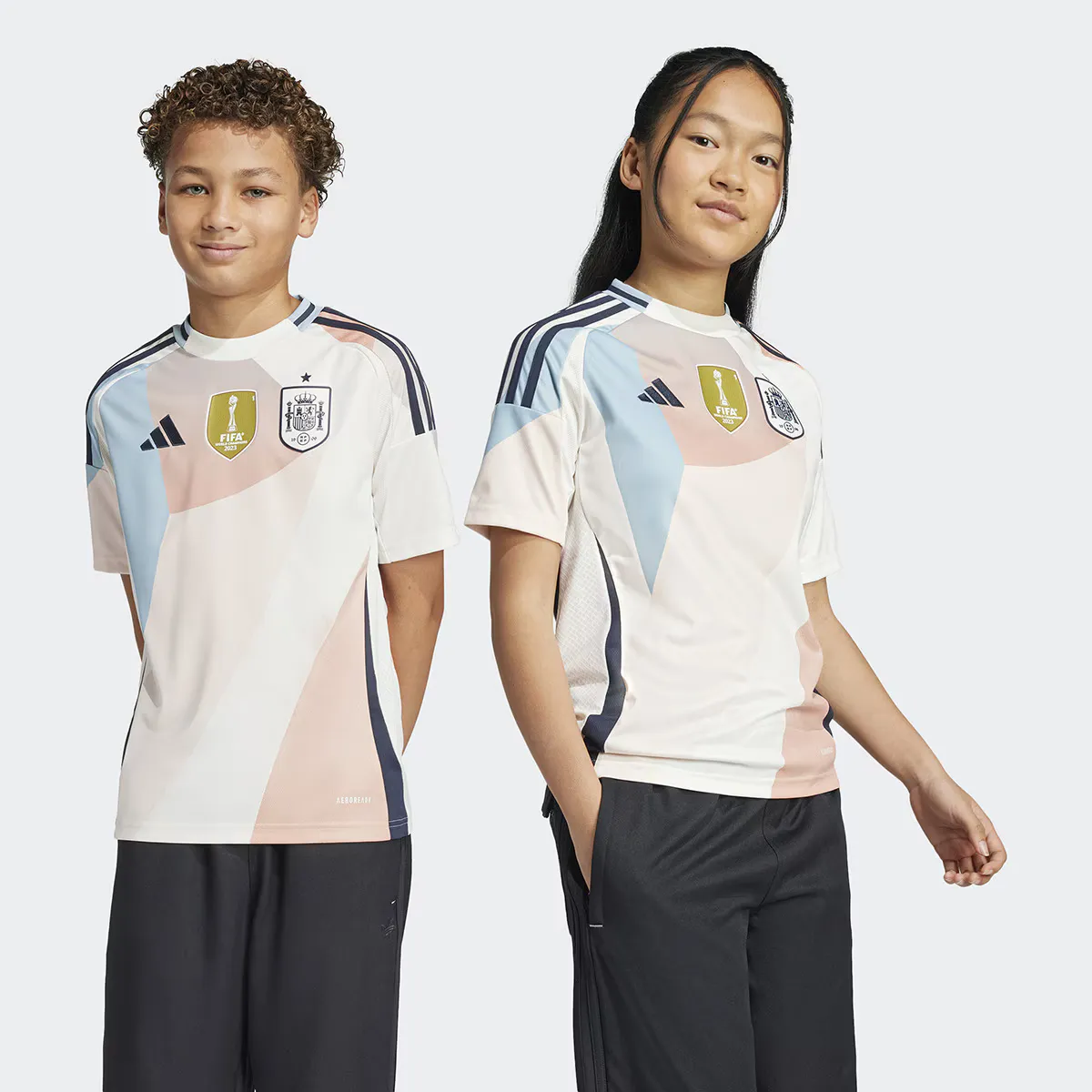 

Испания 25 (женская команда) Adidas Детская выездная футболка, белый