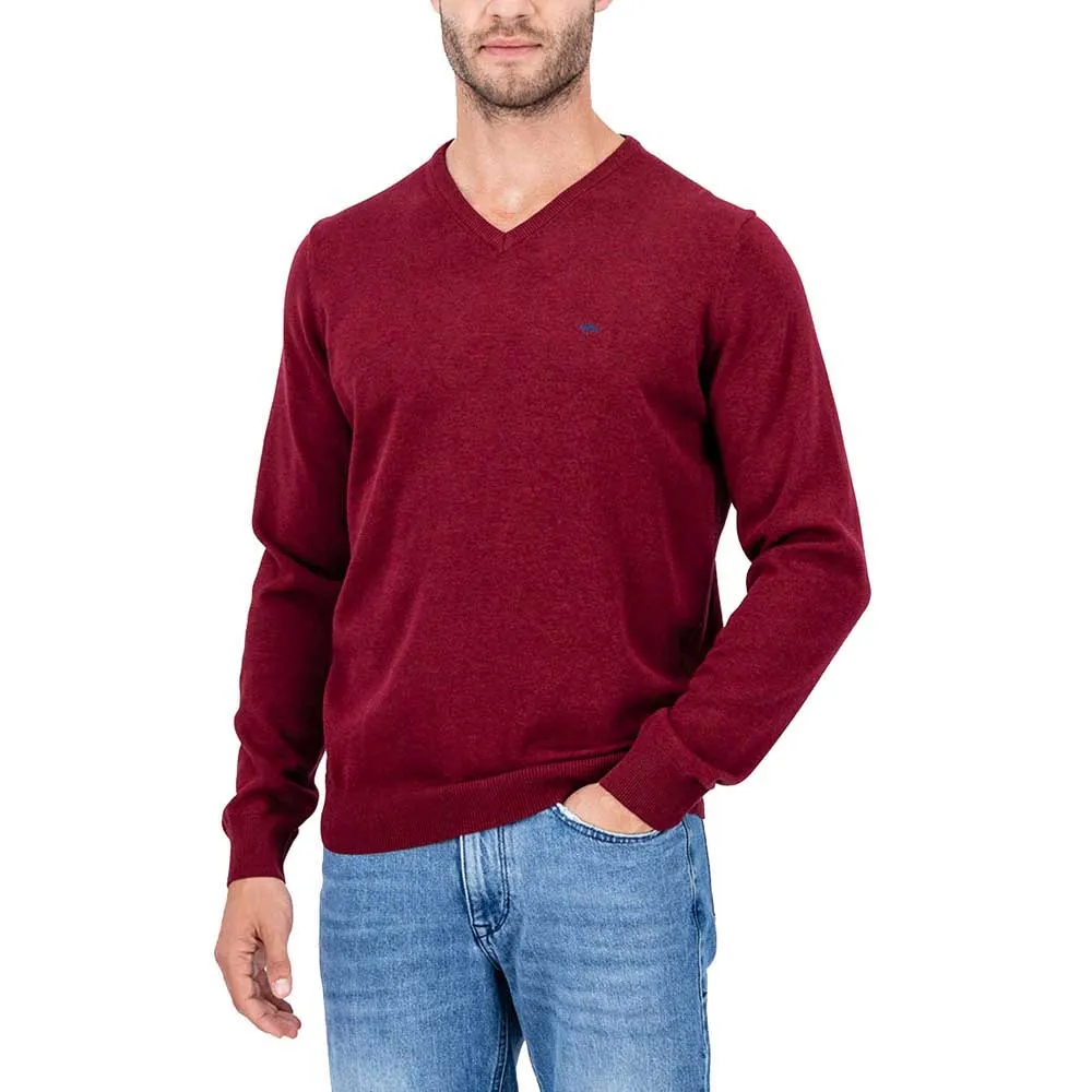

Свитер Fynch Hatton 1414211 v neck, красный