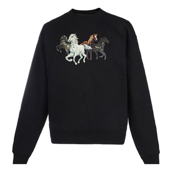 

Толстовка men's fw20 small pattern loose fleece lined black Kenzo, черный