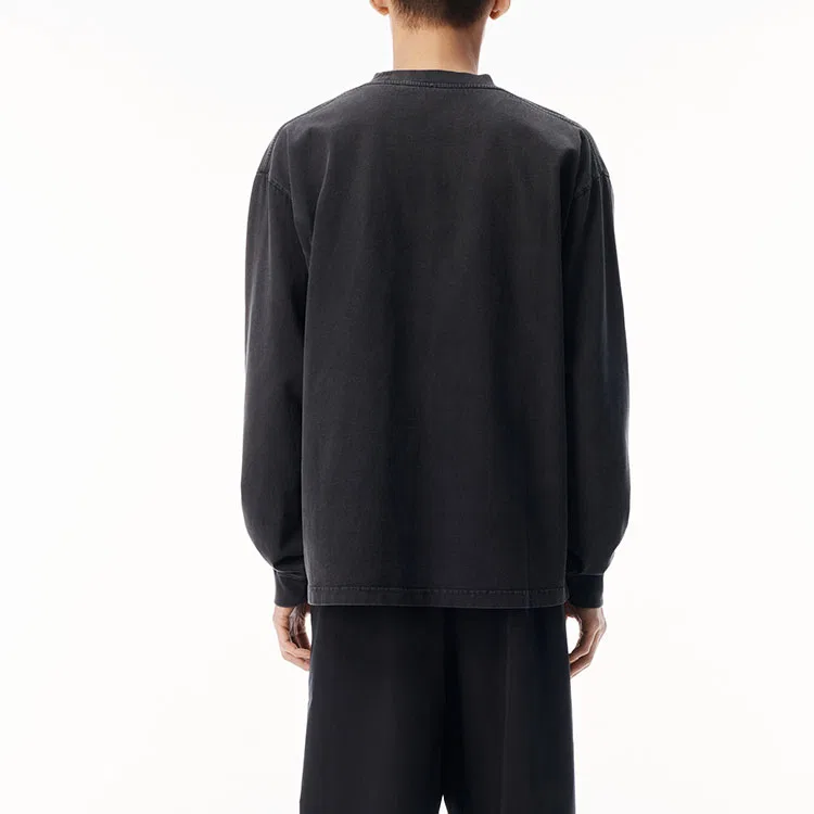 Футболка Alexander Wang с круглым вырезом, черная — фото 4