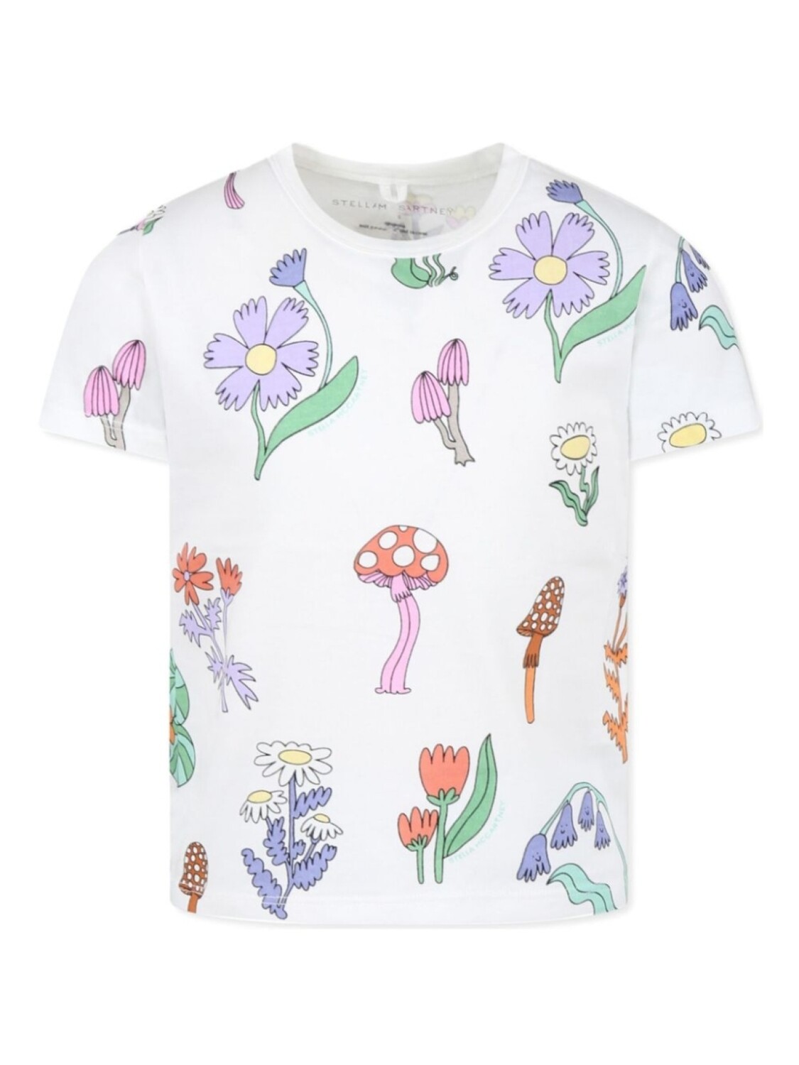

Футболка с принтом в стиле иллюстрации Stella McCartney Kids, белый