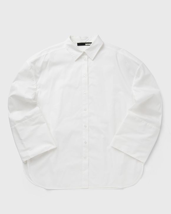 

Топ Rotate Birger Christensen Oversized Mens Shirt, ярко-белый