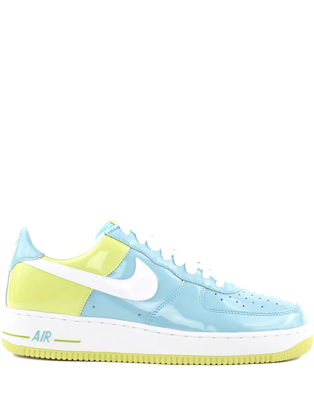 

Кроссовки Air Force 1 Premium «Белые/атомно-зеленые» Nike, синий