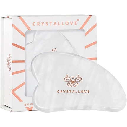 

Массажная тарелка Crystalove Gua Sha из горного хрусталя Crystallove