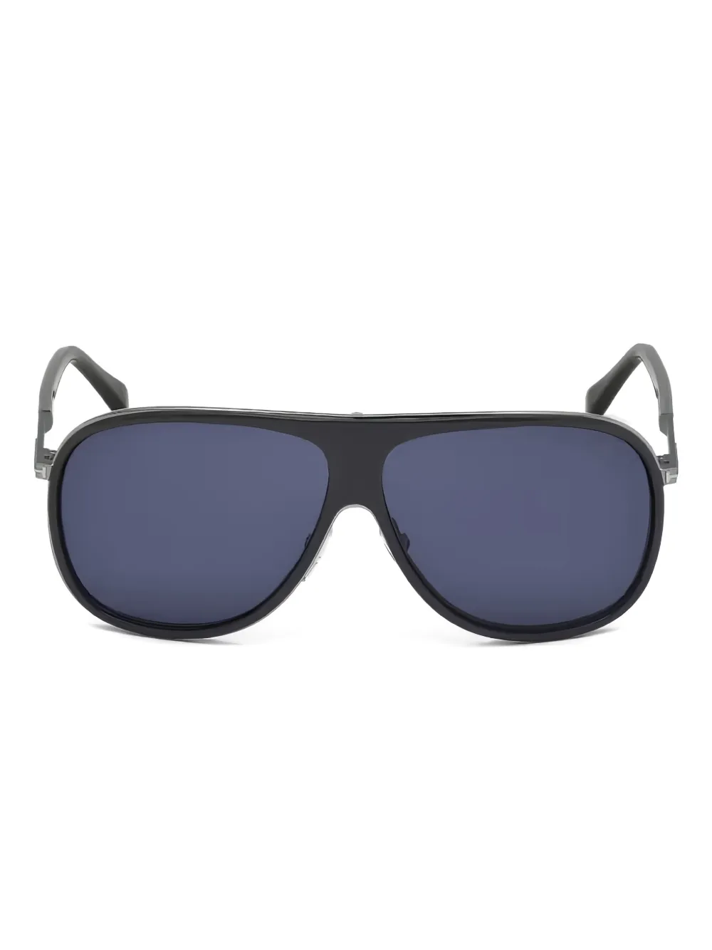 

Солнцезащитные очки с изогнутой оправой TOM FORD Eyewear, черный