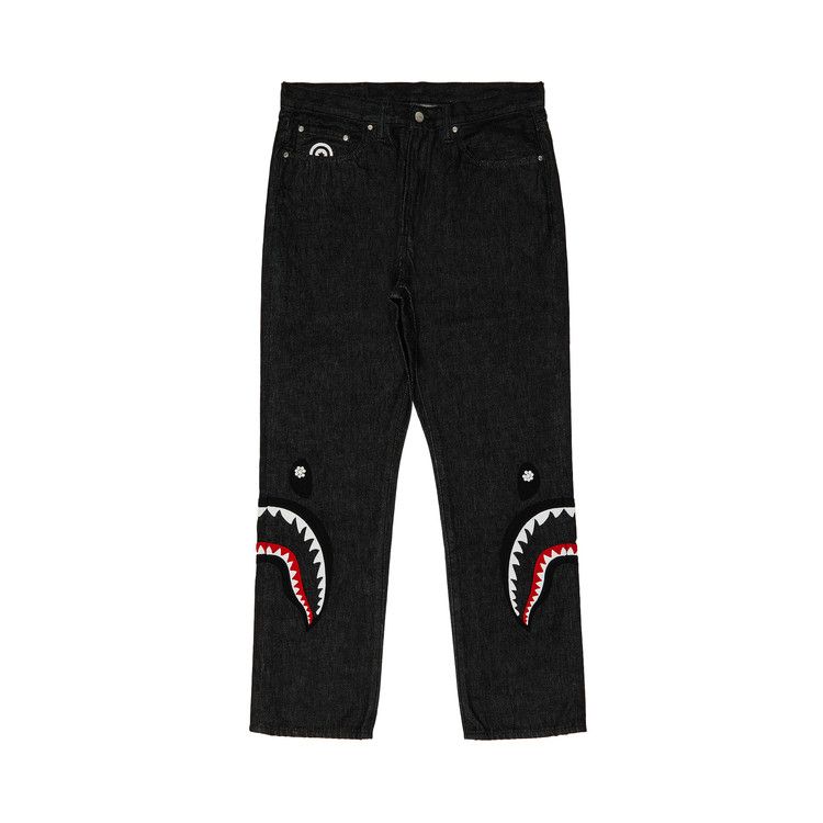 

Брюки GOAT Exclusive BAPE Pearl Shark Relaxed Fit Denim Pants, Black