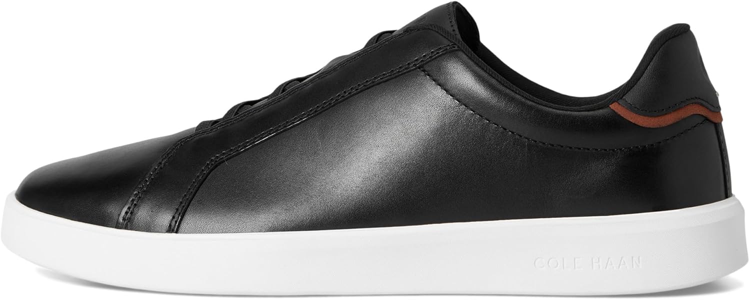 Мужские слипоны Cole Haan Grand Crosscourt с дневной шнуровкой, слоновая кость/черный — фото 4