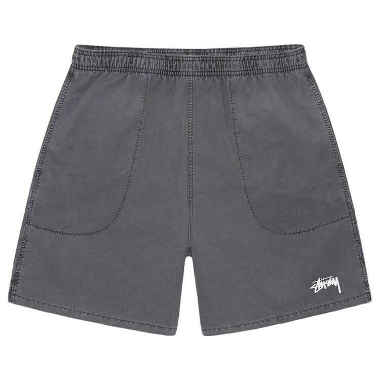

Шорты Stussy Pigment Stock Water Short, угольный