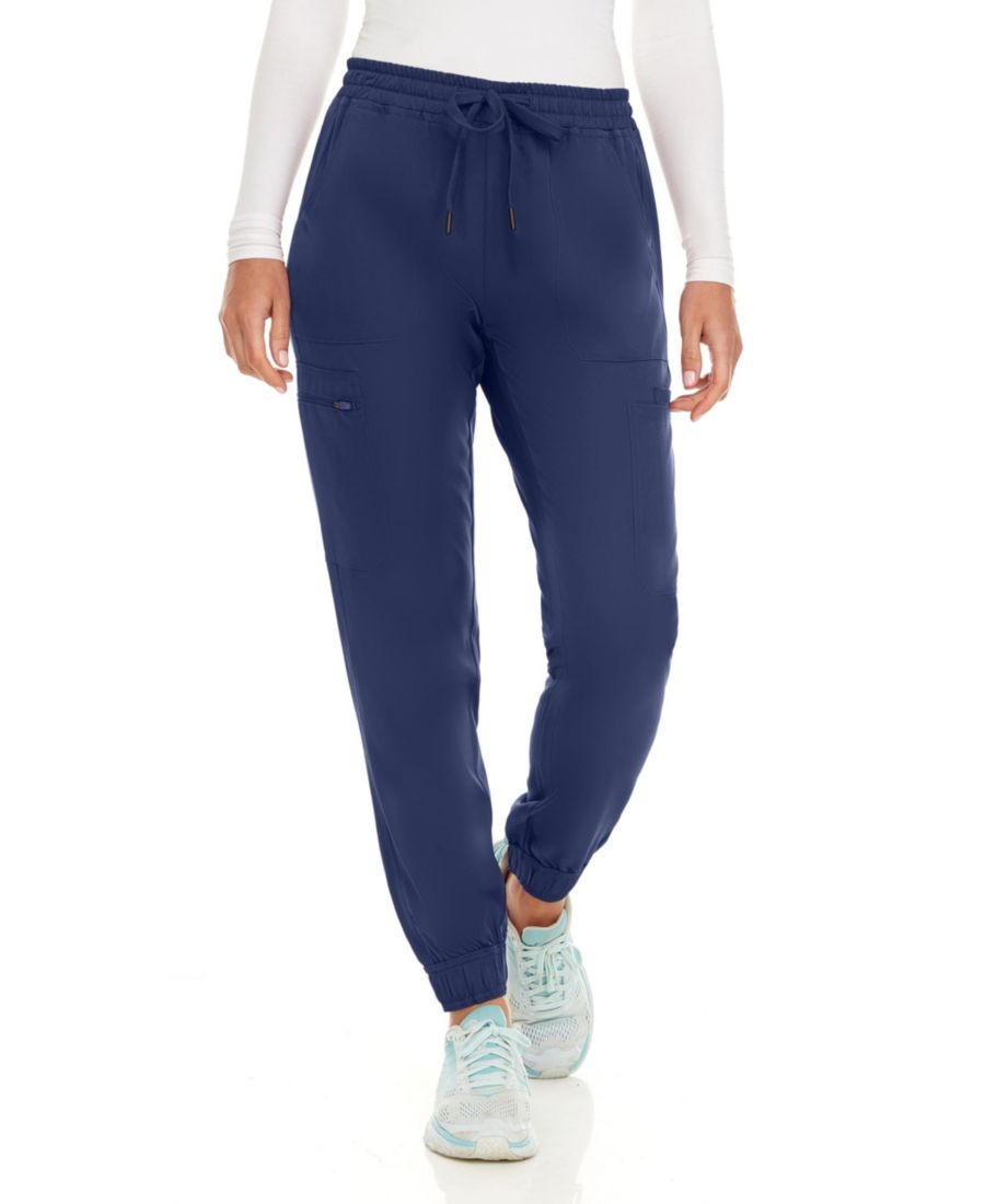 

Женские медицинские брюки-джоггеры с семью карманами и эластичной тканью, растягивающейся в четырех направлениях Medichic, Navy