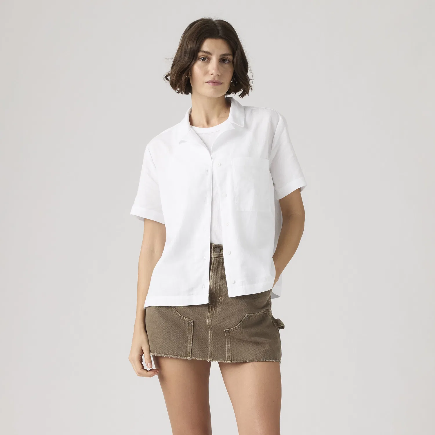 Рубашка Элби Кэмп Levi's, White — фото 3