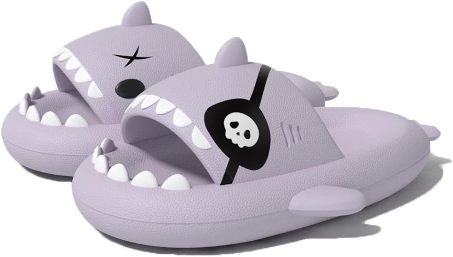 

Шлепанцы Shark для женщин и мужчин, новые пляжные сандалии и уютные нескользящие шлепанцы Shark для ванной и улицы Generic, фиолетовый