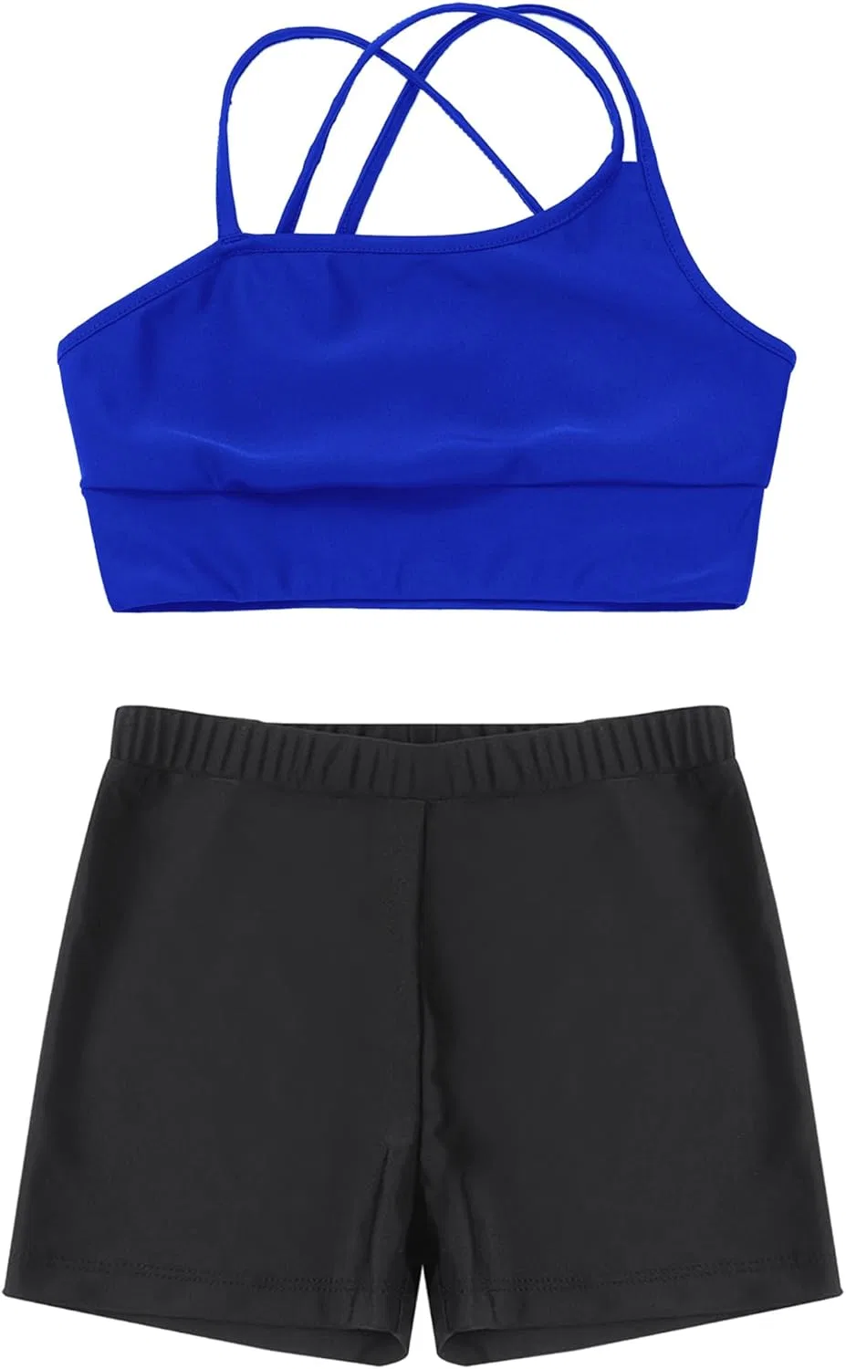 Детский спортивный комплект из топа и шорт Moggemol, royalblue — фото 3
