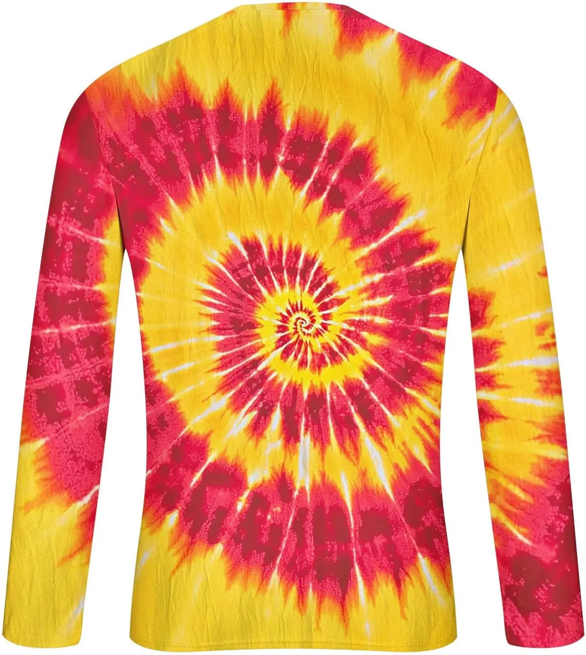 Футболка с длинным рукавом мужская Tie Dye Slim Fit с принтом — фото 2