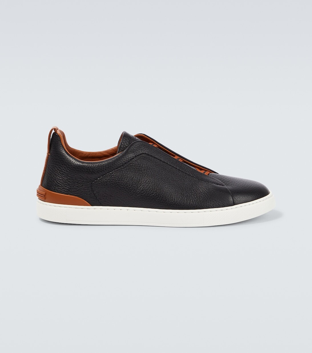 

Кроссовки Triple Stitch из кожи Zegna, черный