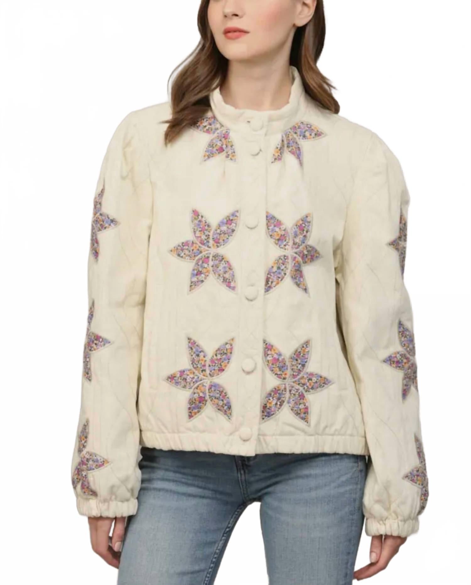 

Куртка Isabel стеганая, цвет слоновая кость FATE