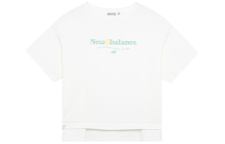 

Футболка женская белая New Balance, Белый, Футболка женская белая New Balance