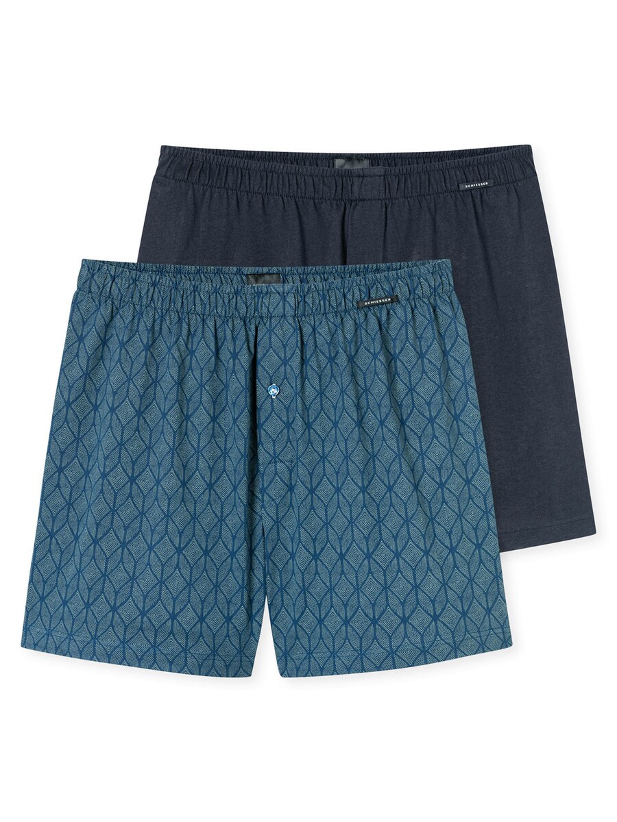 

Боксерские шорты SCHIESSER Basic, цвет Blue/Dark blue