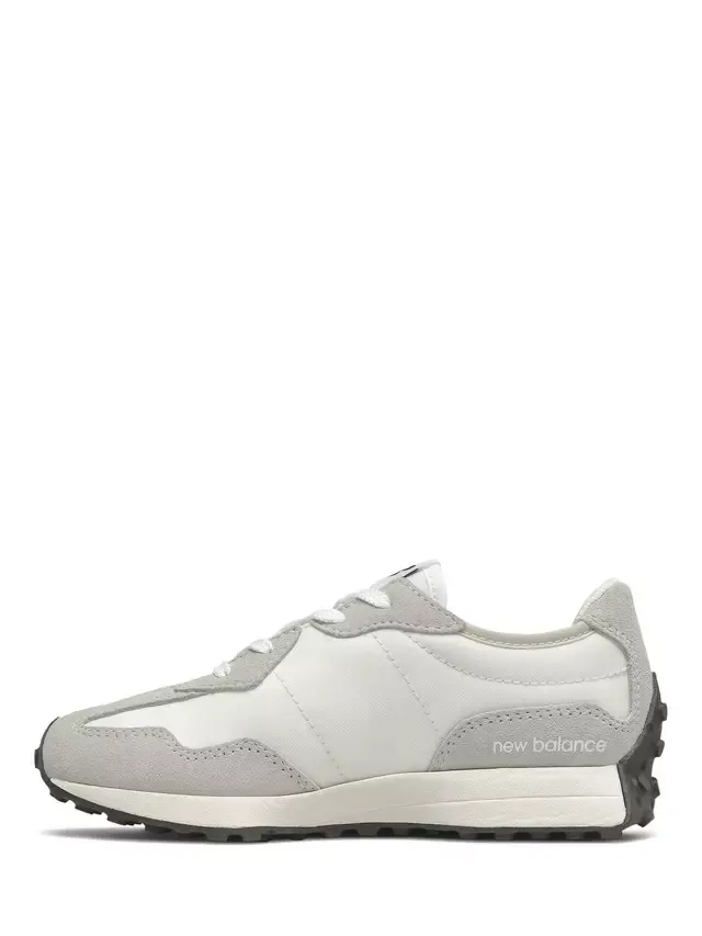 Детские кроссовки на шнуровке 327, серые/разноцветные New Balance — фото 2