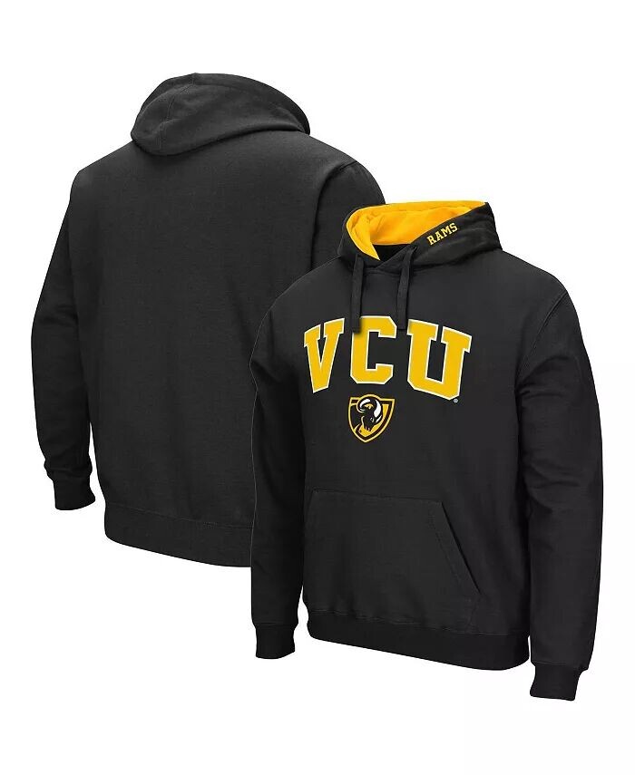 

Мужская черная толстовка с капюшоном VCU Rams Arch and Logo Colosseum