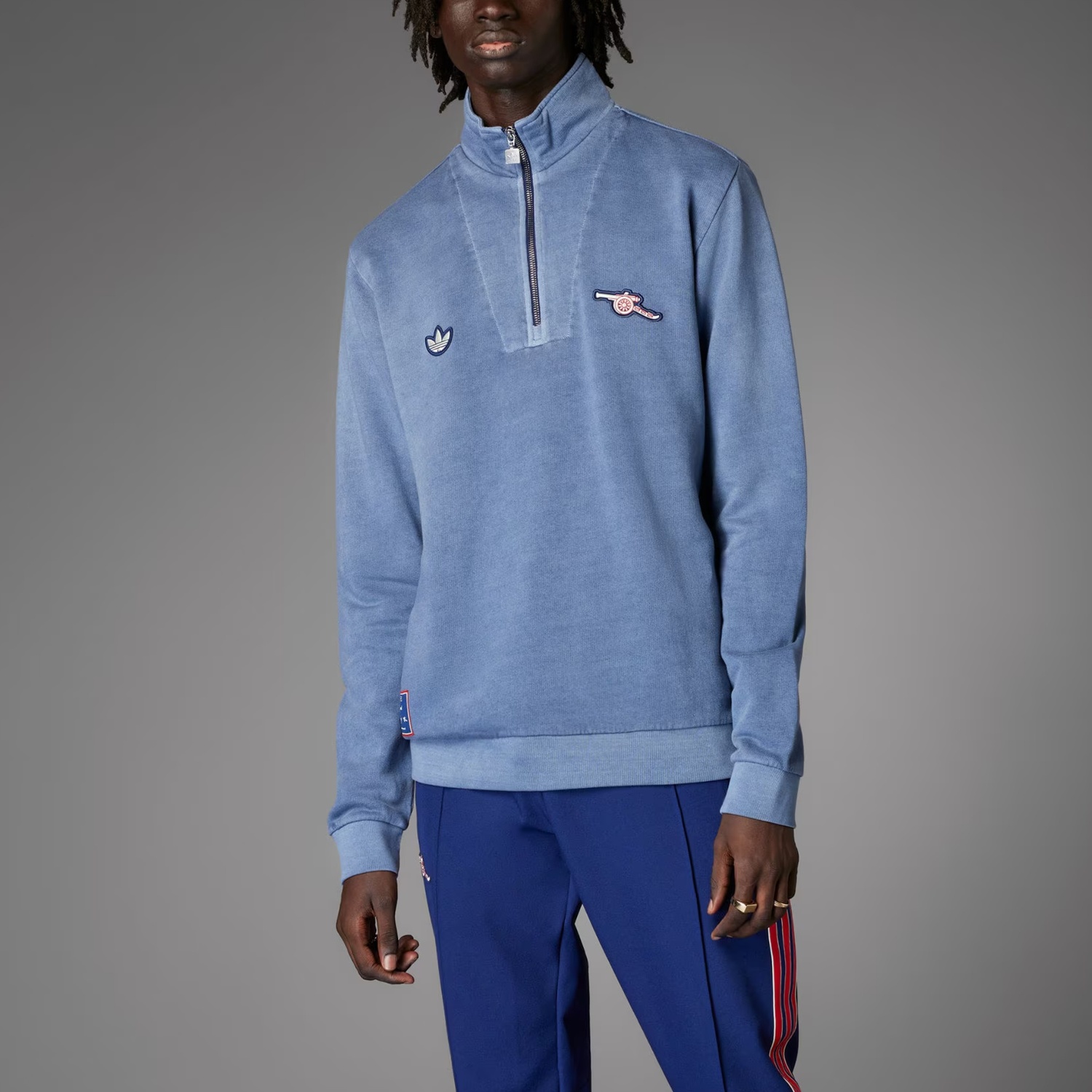 AdiClub Arsenal Terrace Icons Half Zip Top Adidas Originals, фиолетовый — фото 3