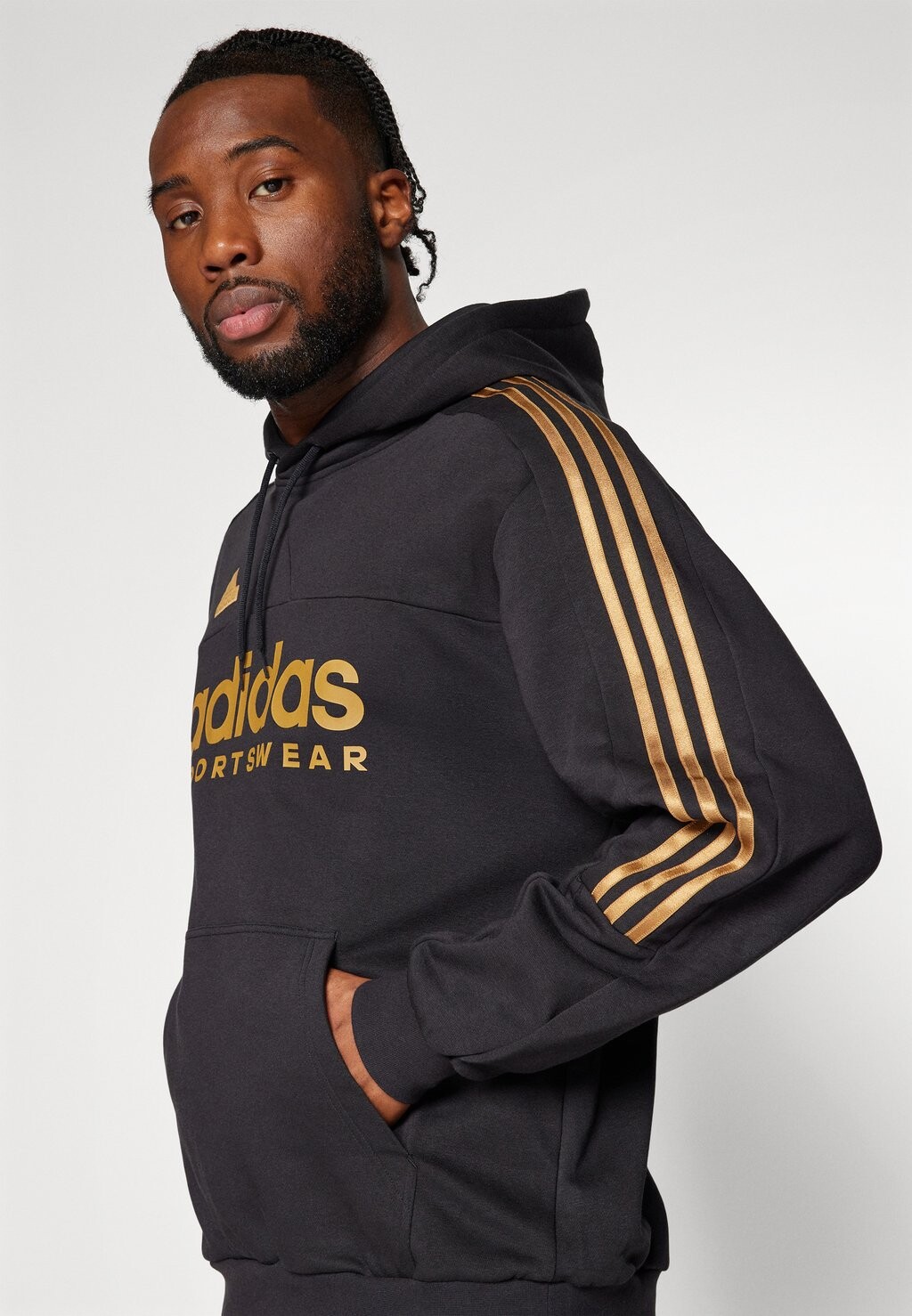 

Пуловер House Of Tiro Nations Pack Hoodie adidas Sportswear, черный
