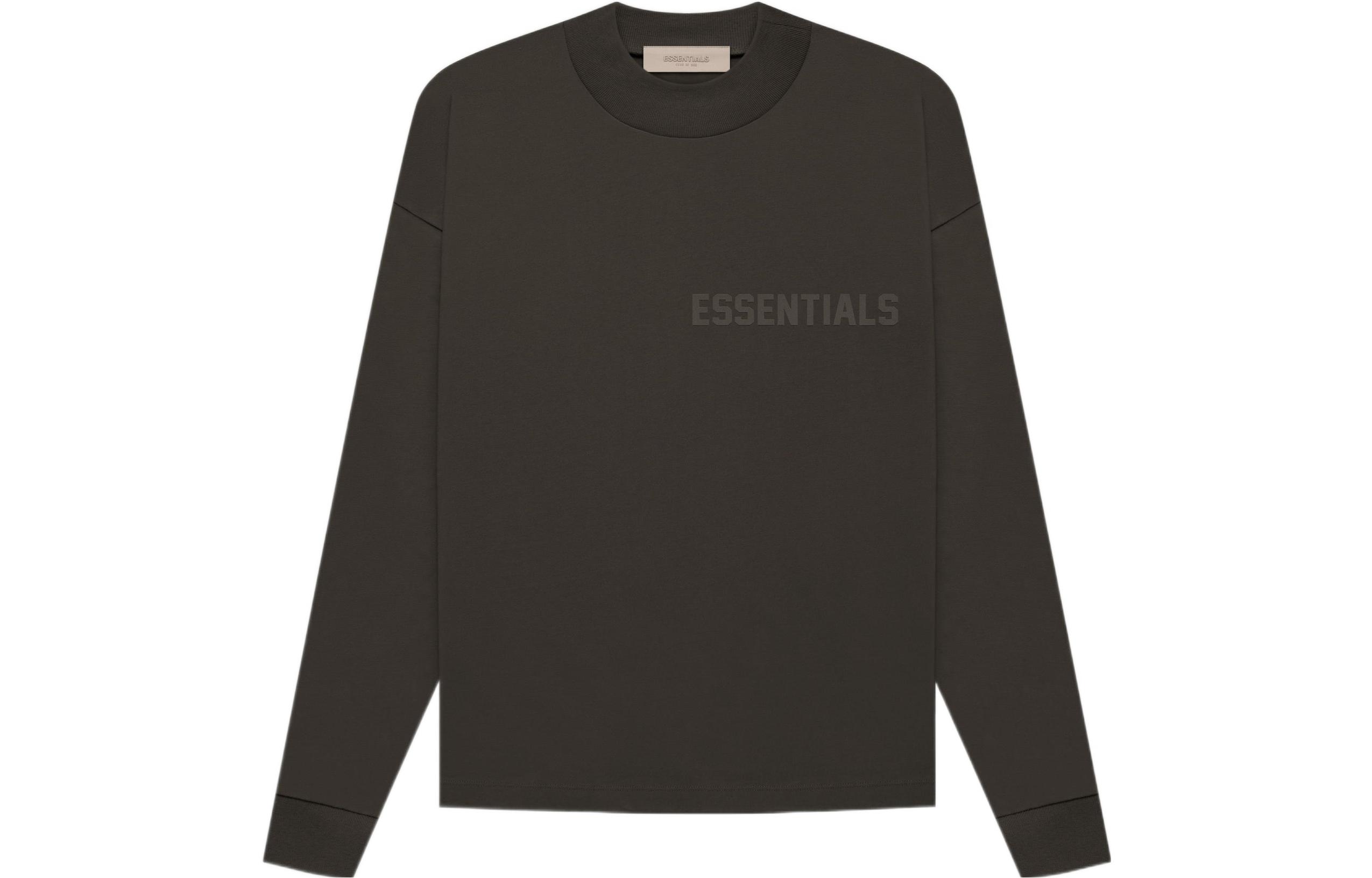 

Футболка с длинным рукавом Fear Of God Essentials, серо-черная