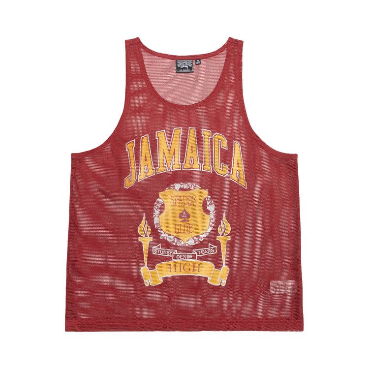 

Топ Stussy x Denim Tears Mesh Tank, Cardinal