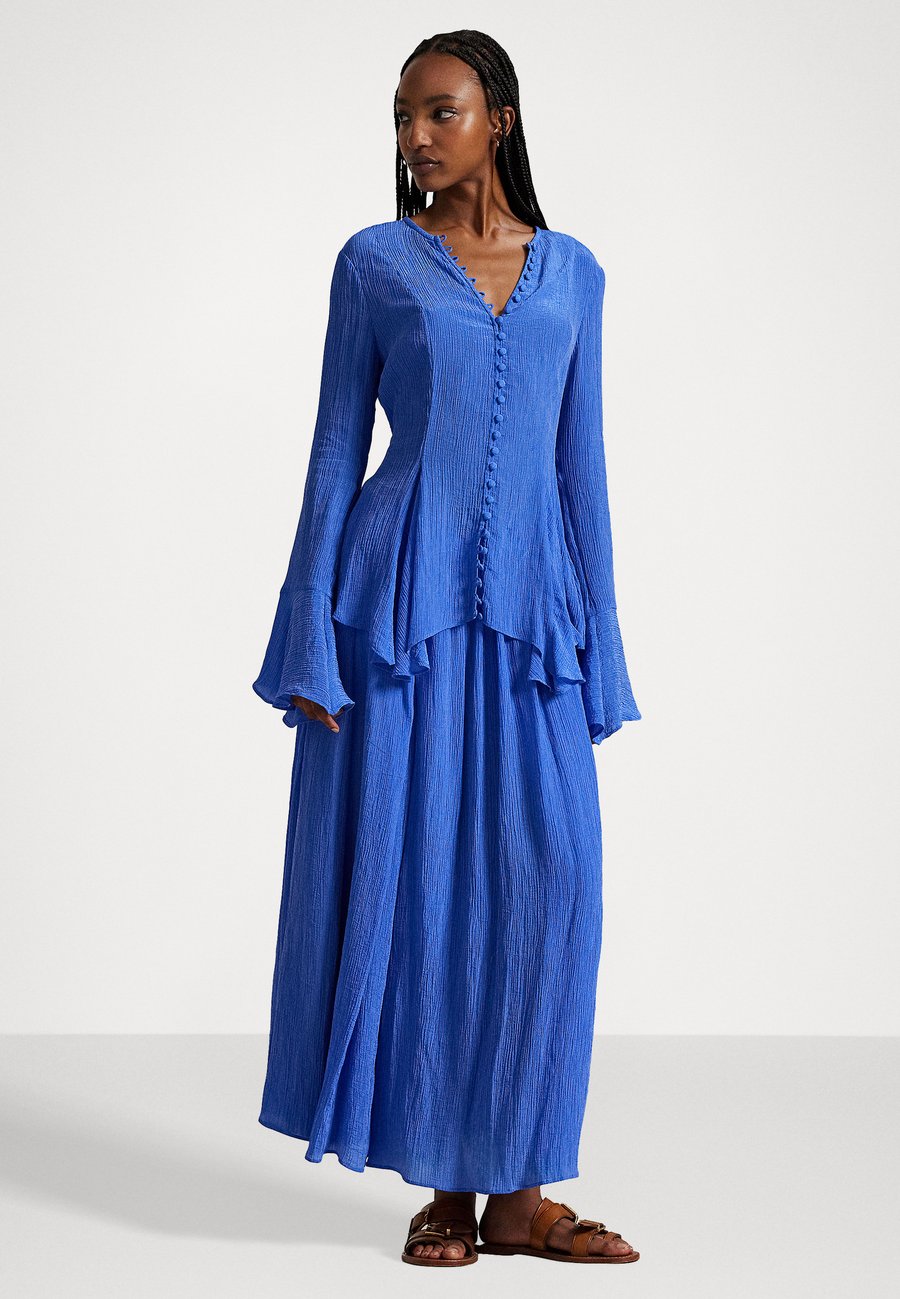 Юбка Polo Ralph Lauren CRINKLED A-LINE WRAP SKIRT, Indigo Sky/Blue — фото 2