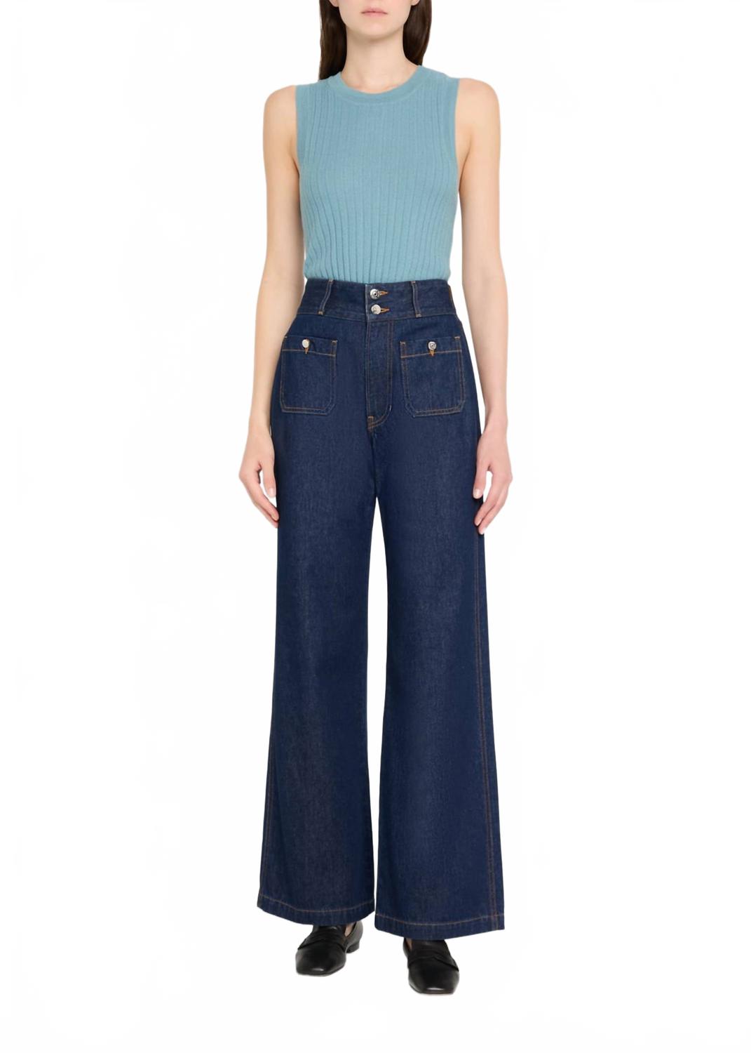 

Вязаный топ Jerrel Knit в цвете Lake Mist Veronica Beard, Lake Mist