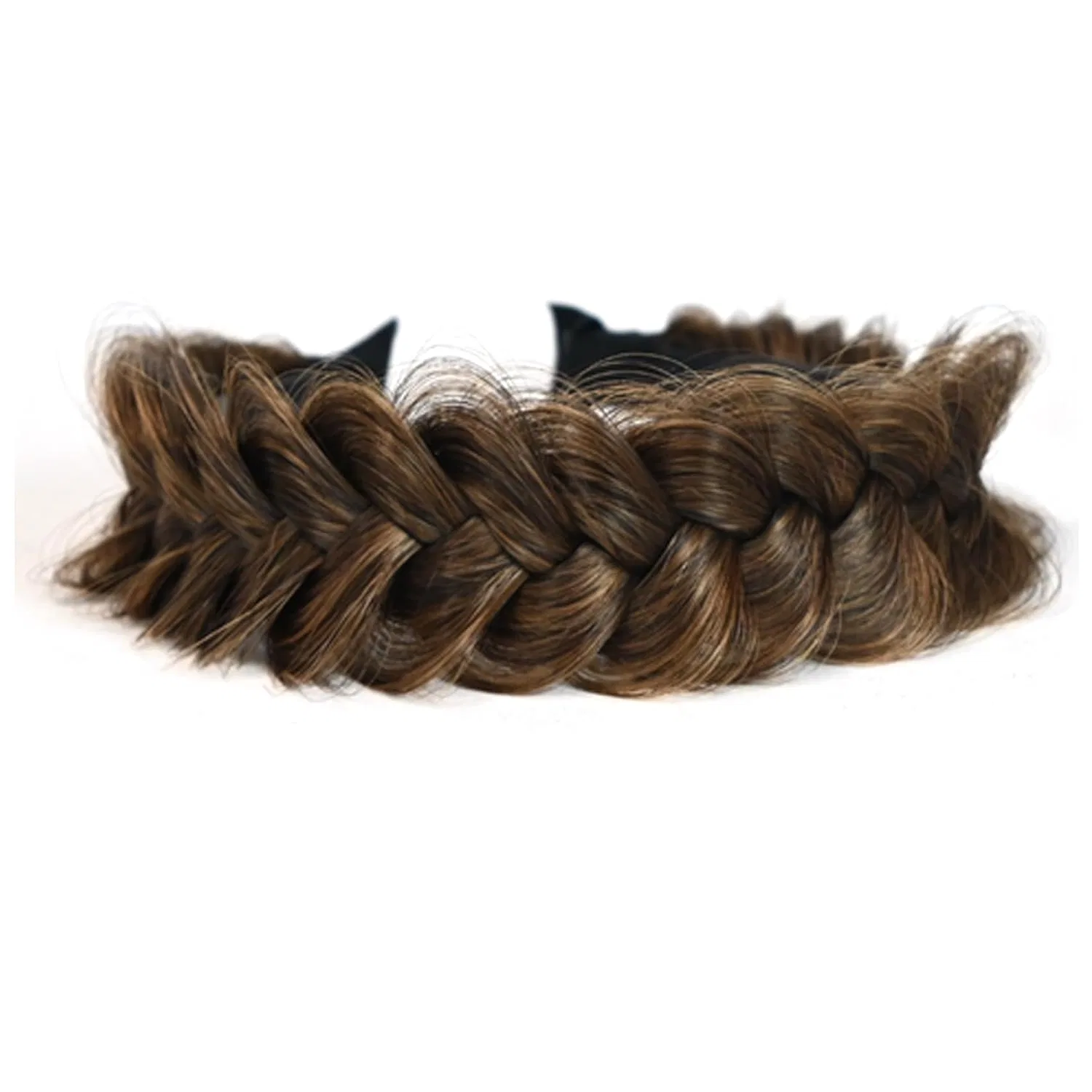 Женский ободок-коса с зубчиками Toecwegr, Golden Brown Po
