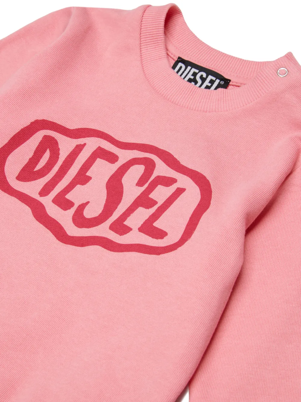Спортивный костюм с логотипом Diesel Kids, розовый — фото 4