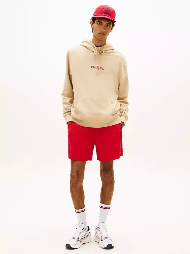Фирменная толстовка из хлопковой замши и махровой ткани Tommy Hilfiger — фото 2