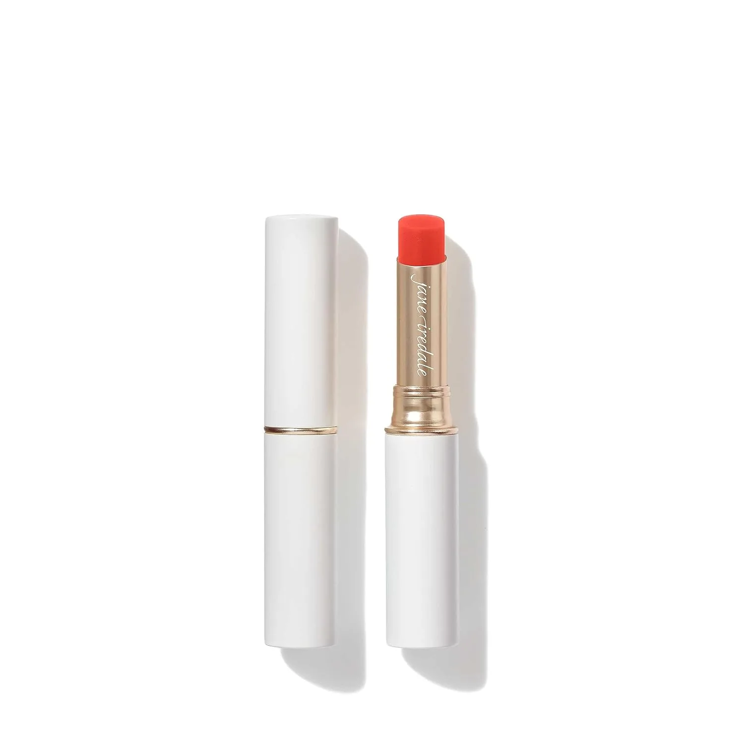 Тинт для губ и щек Jane Iredale Just Kissed с pH-активированной формулой обеспечивает стойкий, индивидуальный цвет, содержит увлажняющие растительные масла и не тестируется на животных., Forever Red