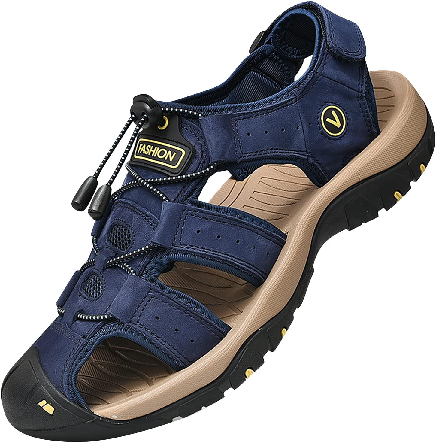 

Мужские походные сандалии Мягкие водонепроницаемые с закрытым носком Летние спортивные пляжные сандалии Generic, синий