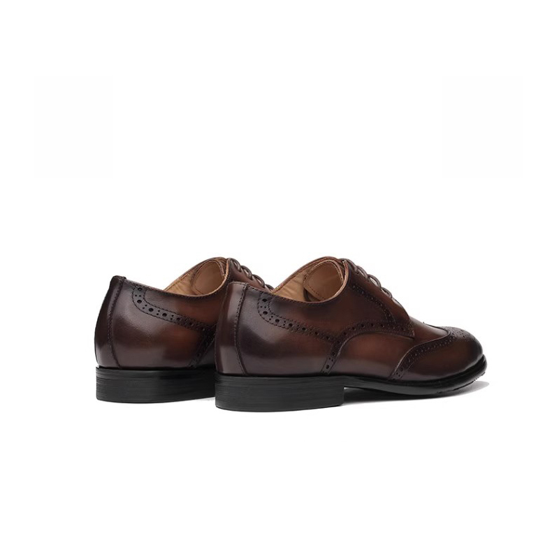 Bansley Мужские туфли для костюма низкие темно-коричневые, цвет Dark Brown — фото 4