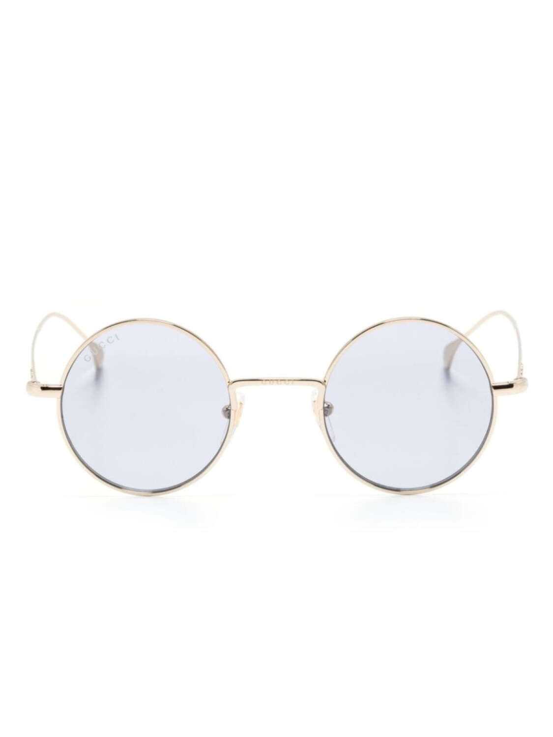 

Gucci Eyewear солнцезащитные очки в круглой оправе, золотистый
