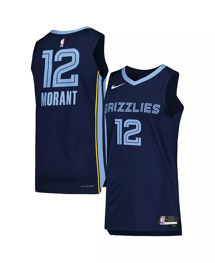 

Мужская автентичная футболка Ja Morant в синем цвете Memphis Grizzlies - ассоциативная версия Nike