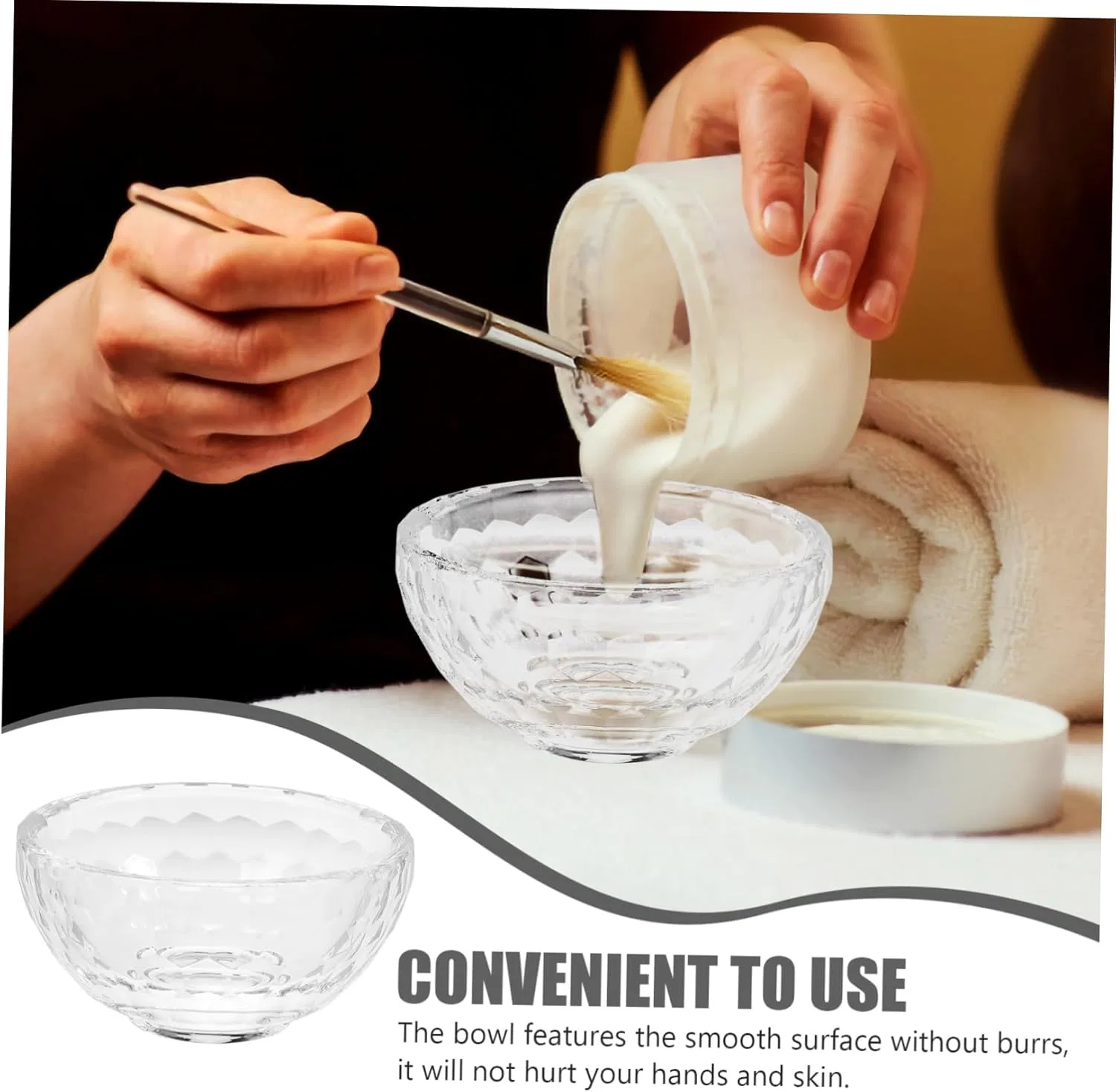 Масляная чаша для ароматерапии Exaomble прозрачная стеклянная — фото 3