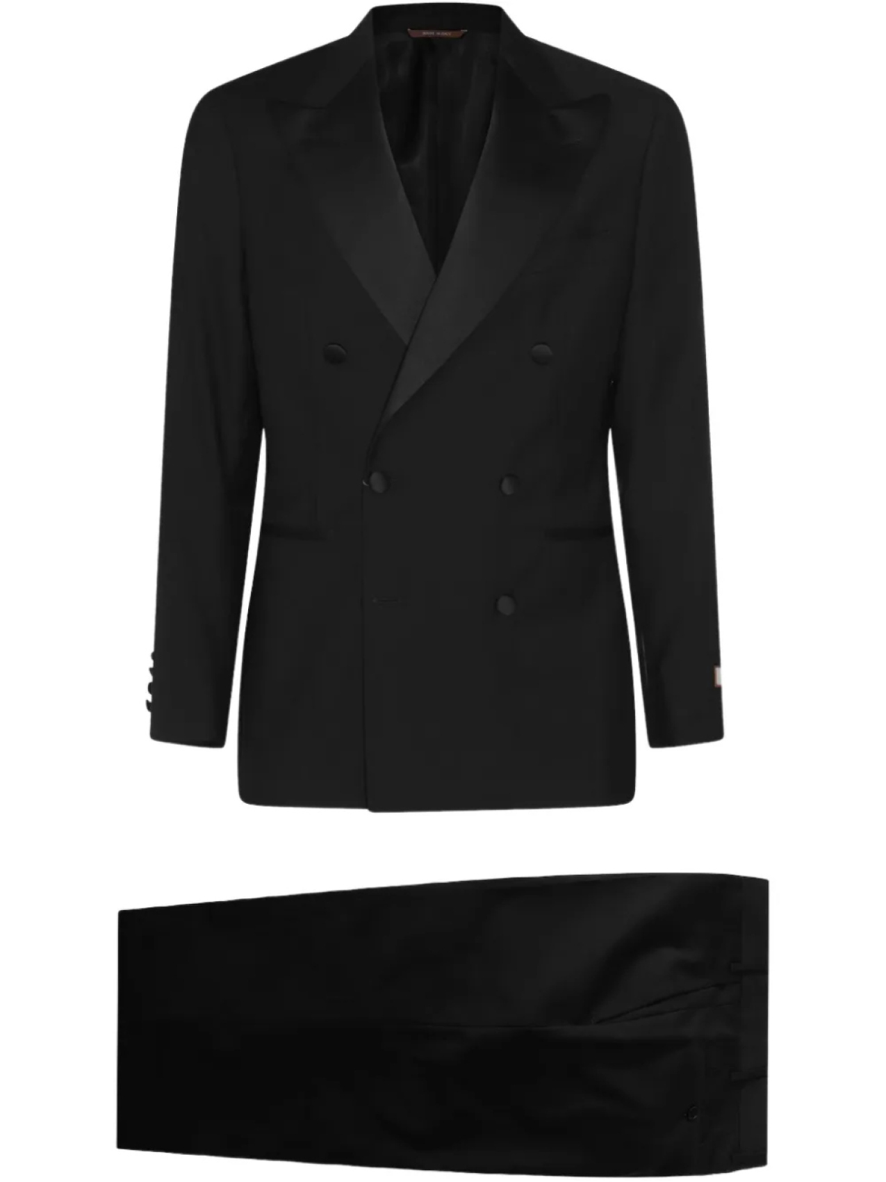 

Двубортный костюм Canali, черный