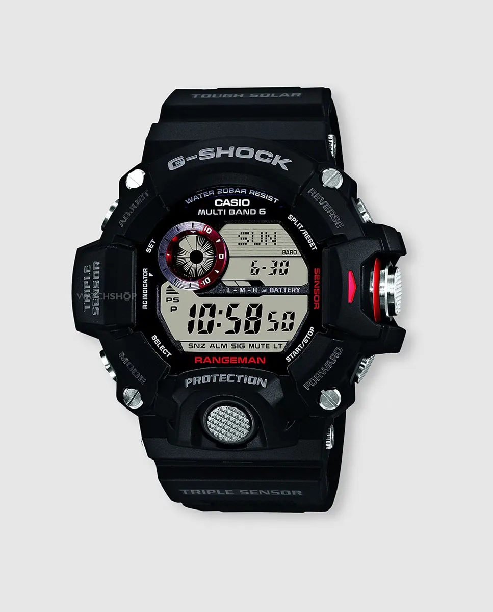 

Мужские часы Casio G-SHOCK GW-9400-1ER с солнечным альтиметром, черный